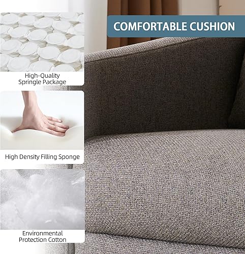 Miniatura 4 de Ketaiyou Silla reclinable giratoria para adultos, silla mecedora para cuarto de bebé, silla mecedora para sala de estar, sofá individual reclinable