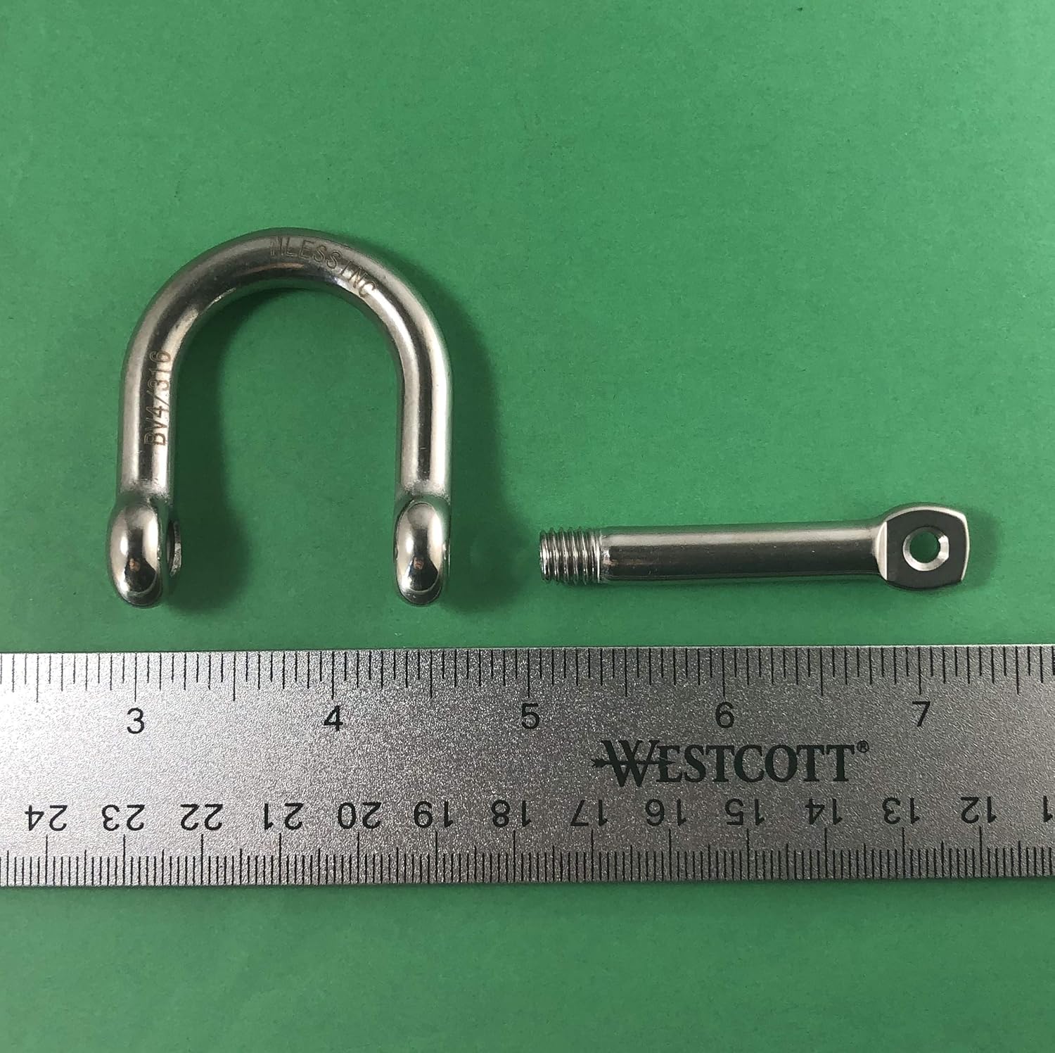 Stainless Steel 316 Wide D Shackle - Image 2