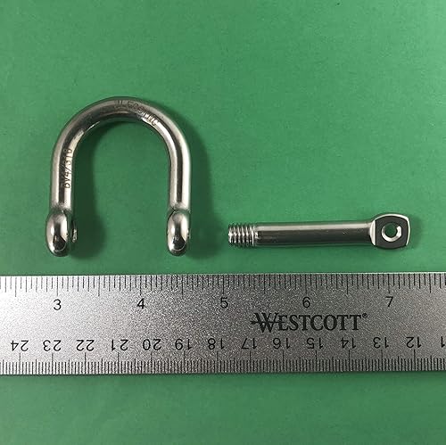 Miniatura 17 de Grillete ancho D de acero inoxidable 316