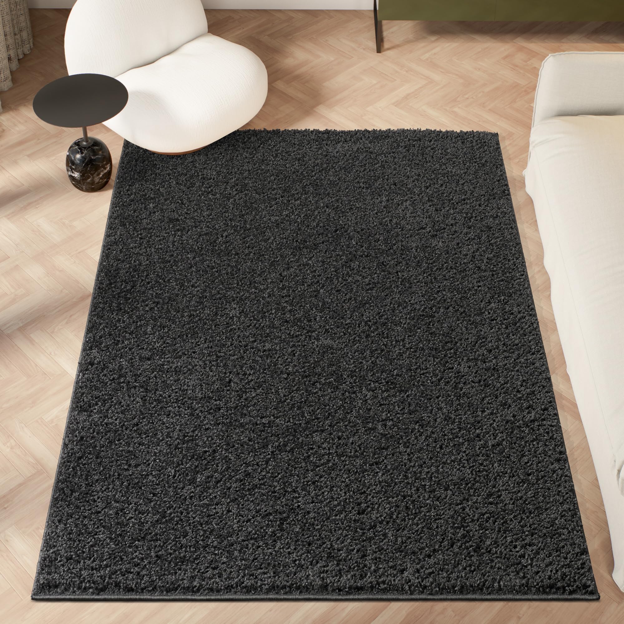homeart Area Rug - Super Soft Shaggy Rugs For The Living Rooms, Bedrooms And Kitchen - Modern, Easy To Clean Carpet - 80x150 cm, Smoky โ image 1