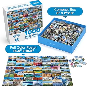 Amazon | BenBenパズル 大人用 1000ピース 56の有名な世界の景観ランド