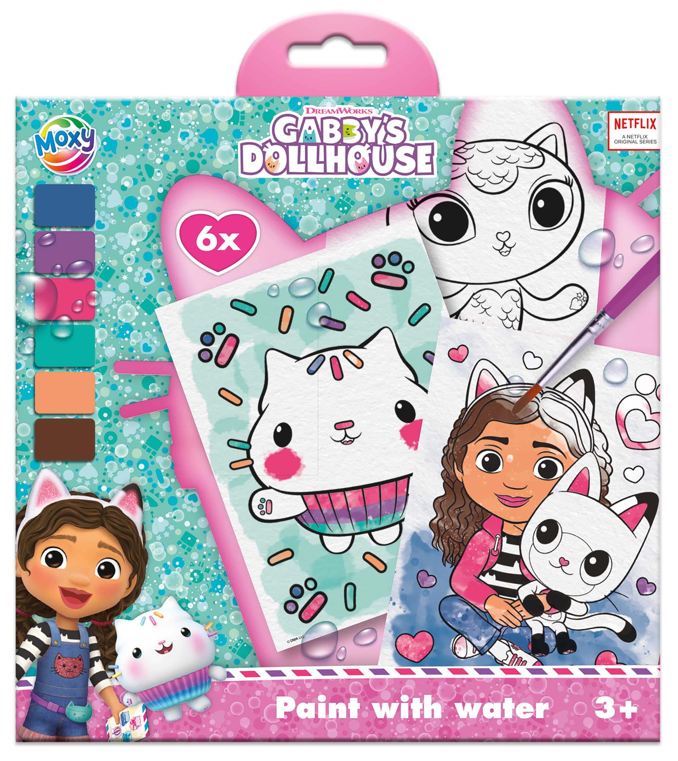 Totum Gabby's Dollhouse Paint with Water Activity Book, Ages 3+