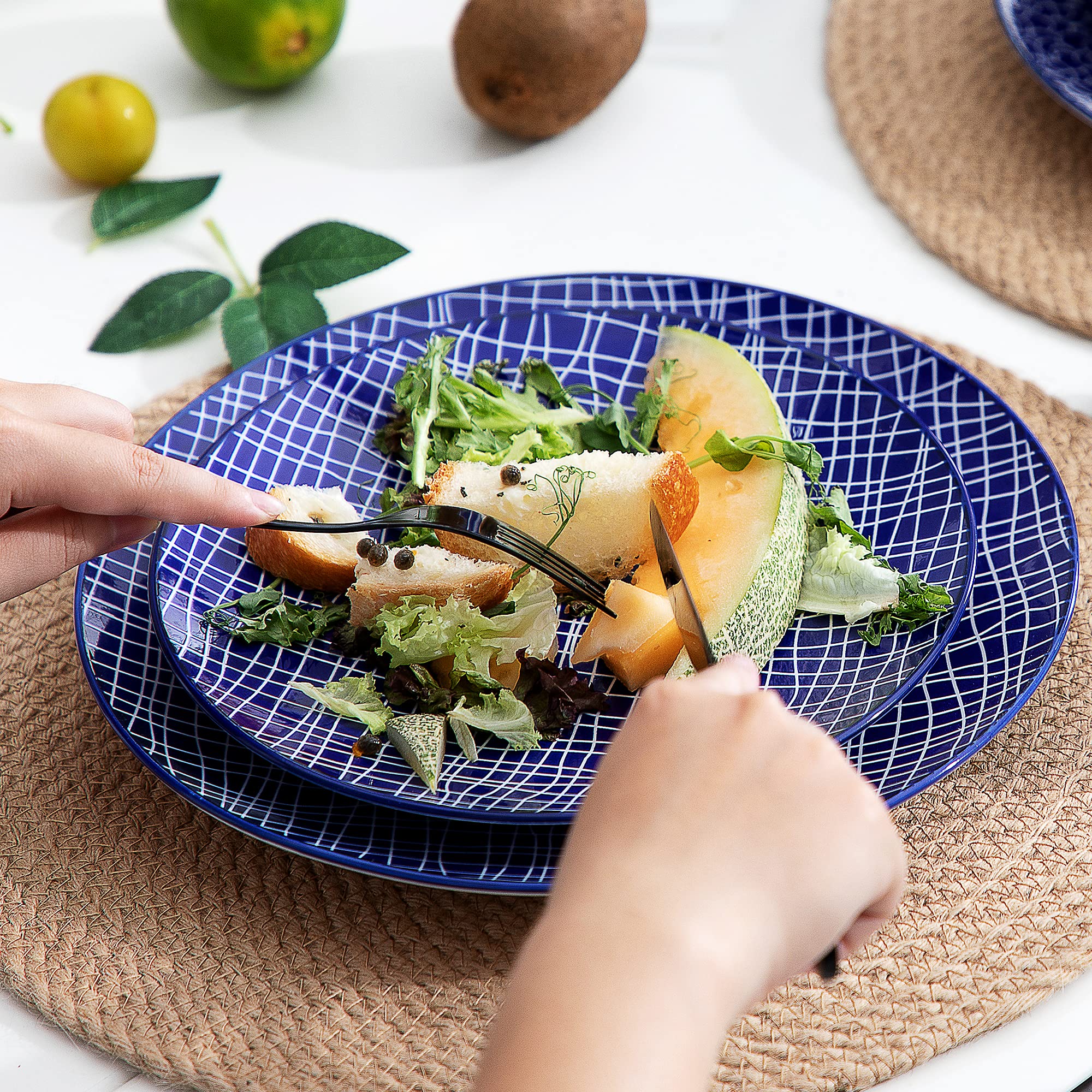 Buy vancasso Takaki Porcelain Dinner Set for 4, Japanese Style Crockery