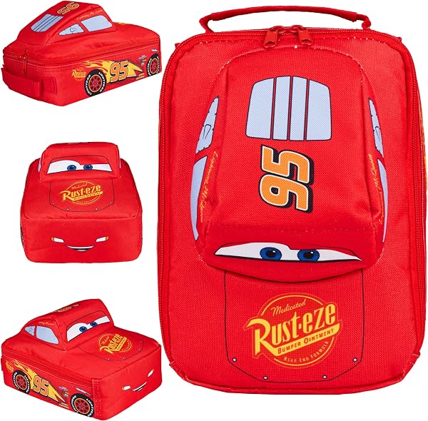 Disney Cars Sac Isotherme Repas Enfant Lightning McQueen Sac Déjeuner Isotherme pour Boite Pique Nique Enfant Lunch Box École Vacances - 1