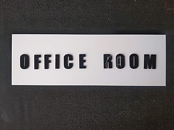 fingerz Office Room 3D Letters Acrylic Sign Board for Bank Company Restaurant School Collage Medical Acrylic Signage (30 cm x 10 cm)