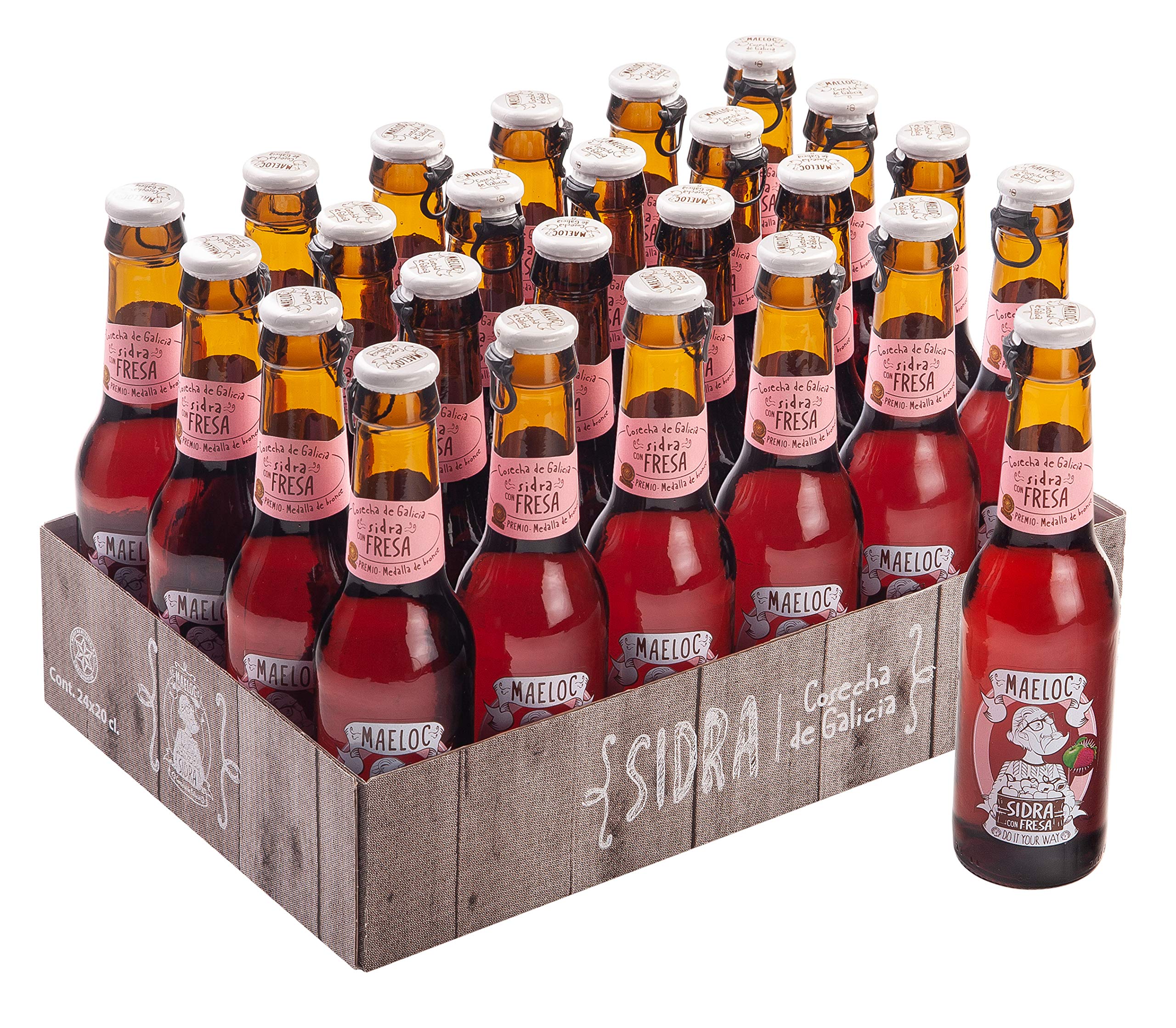 Maeloc Sidra con Fresa - 24 botellas x 200 ml