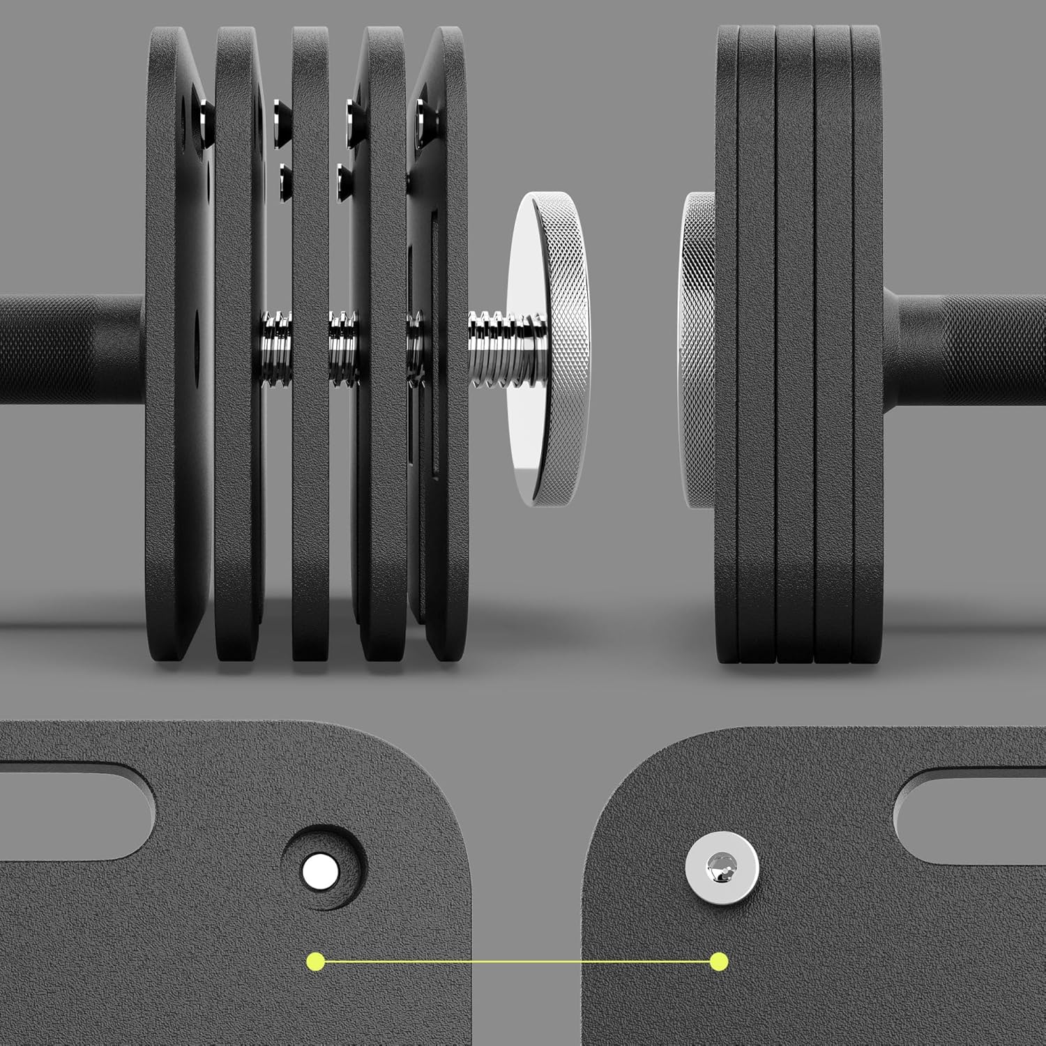 Assembling ZIPRO Adjustable Dumbbell plates