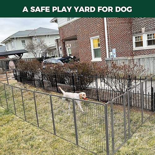 Miniatura 3 de FXW Aster - Corralito para perros diseñado para patio, 8 paneles