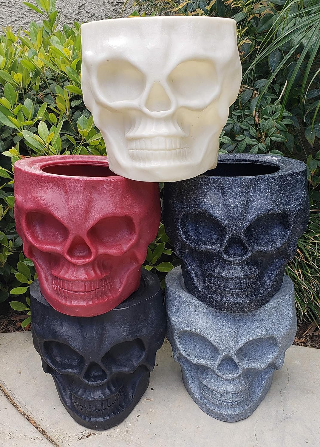 Skull Tiki Planter (Blood Red)