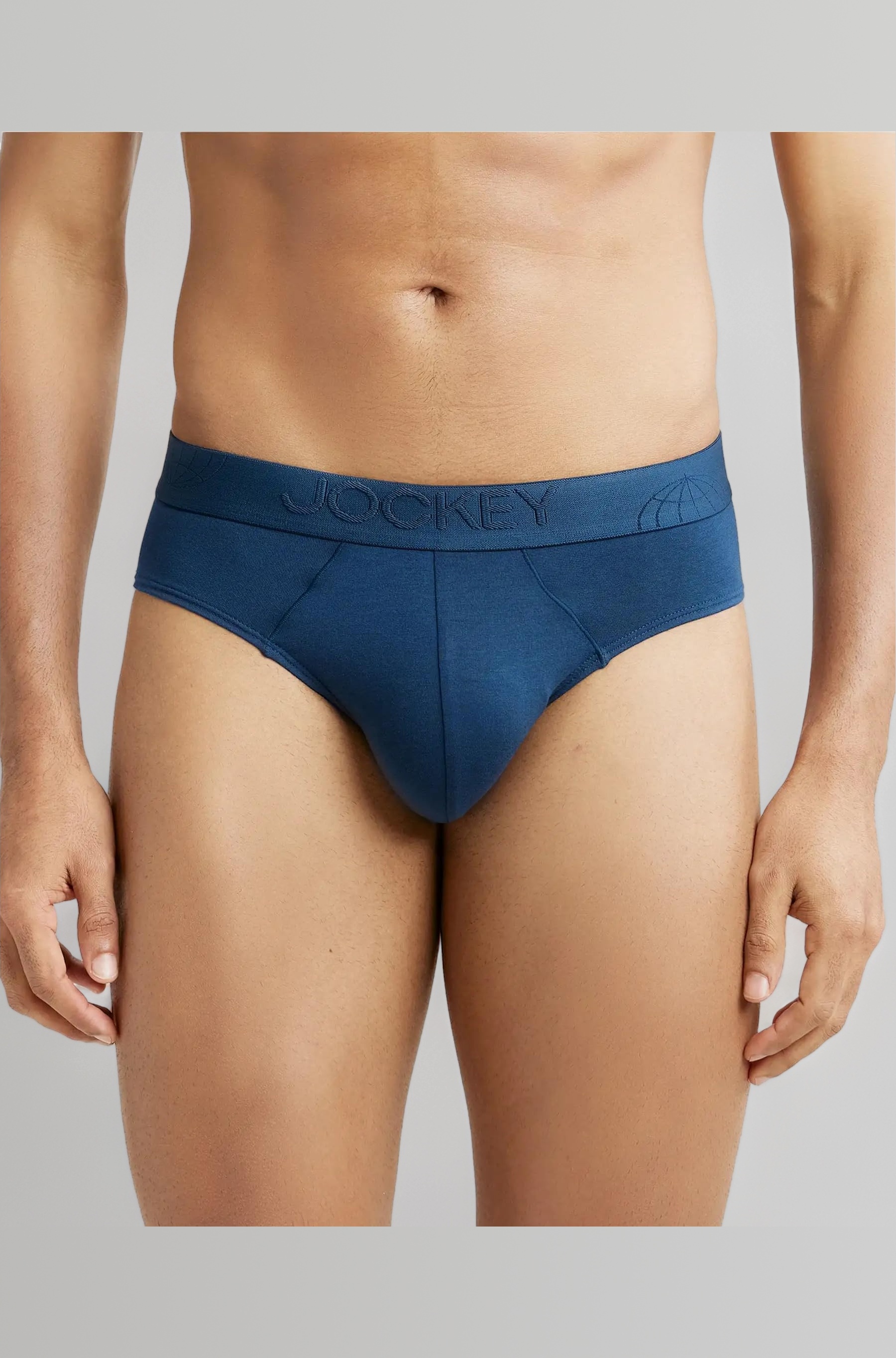 IC24 Men's Tencel Micro Modal Cotton Elastane Stretch Solid Brief with Ultrasoft Waistband