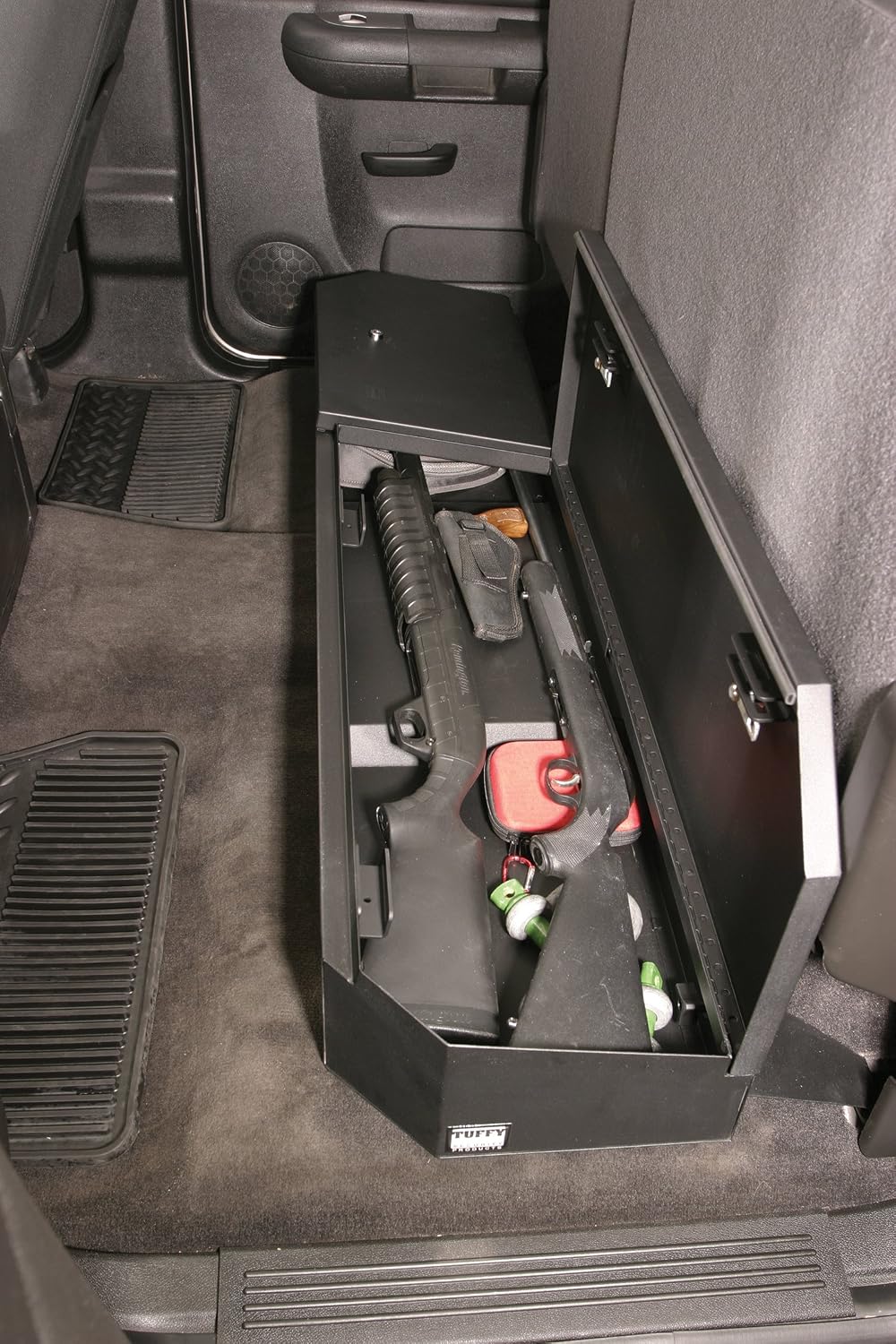 Tuffy Security Products Underseat Lockbox – Keyed Lock – Compatible with Silverado & Sierra Crew Cab (2007–2019)
