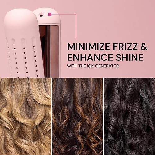 Miniatura 7 de L'ANGE HAIR Le Duo Flex 360 Airflow Titanium Styler  Plancha rizadora con ajustes ajustables que crea ondas  Estilizador de flujo de aire mejora los