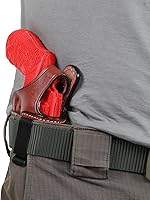 Vista 1 de para Ruger GP100 Revolver 4 pulgadas barril IWB pistola de cuero pistolera