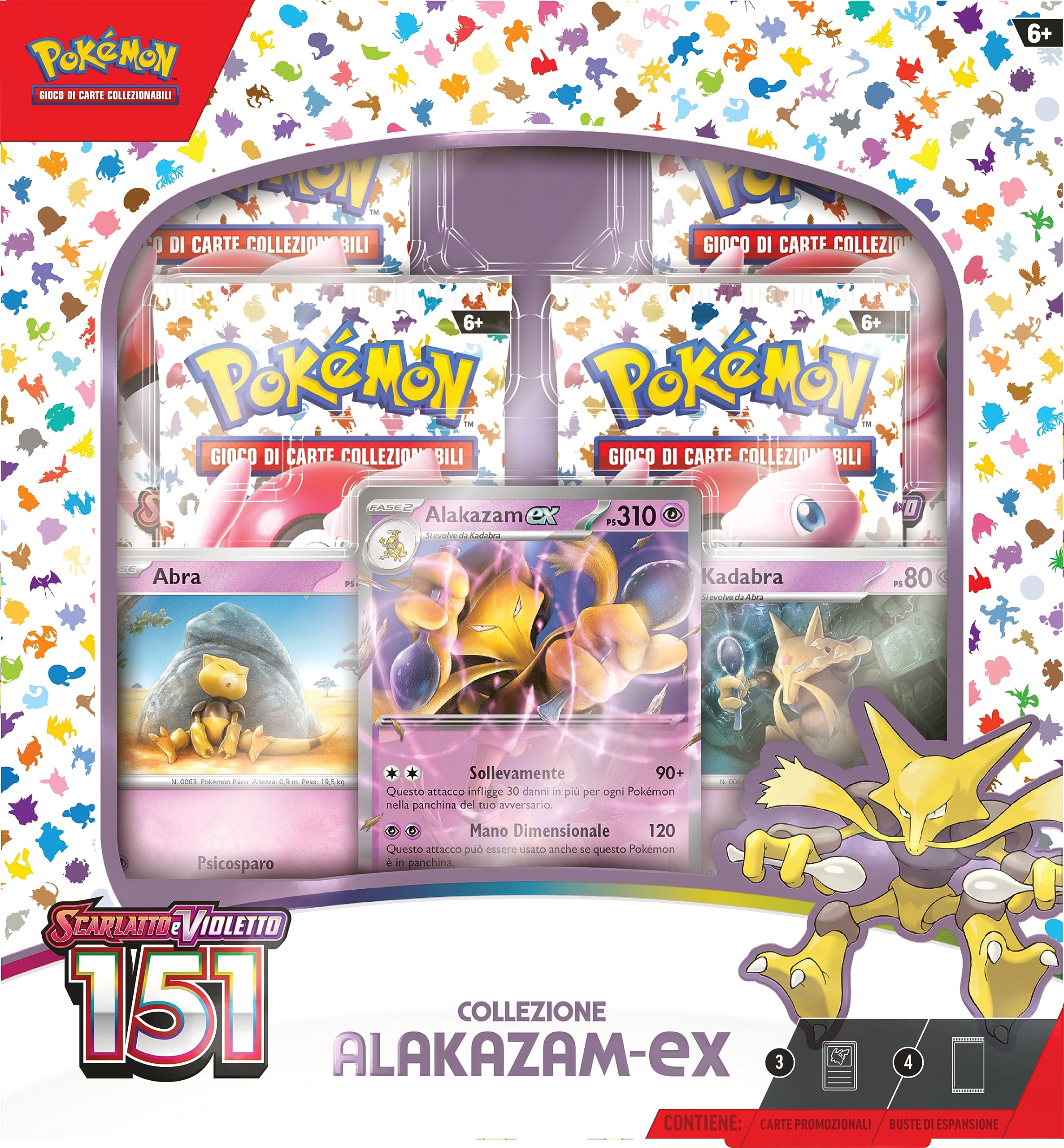 Collezione Alakazam-ex dell’espansione Scarlatto e Violetto - 151 del GCC Pokémon, edizione in italiano