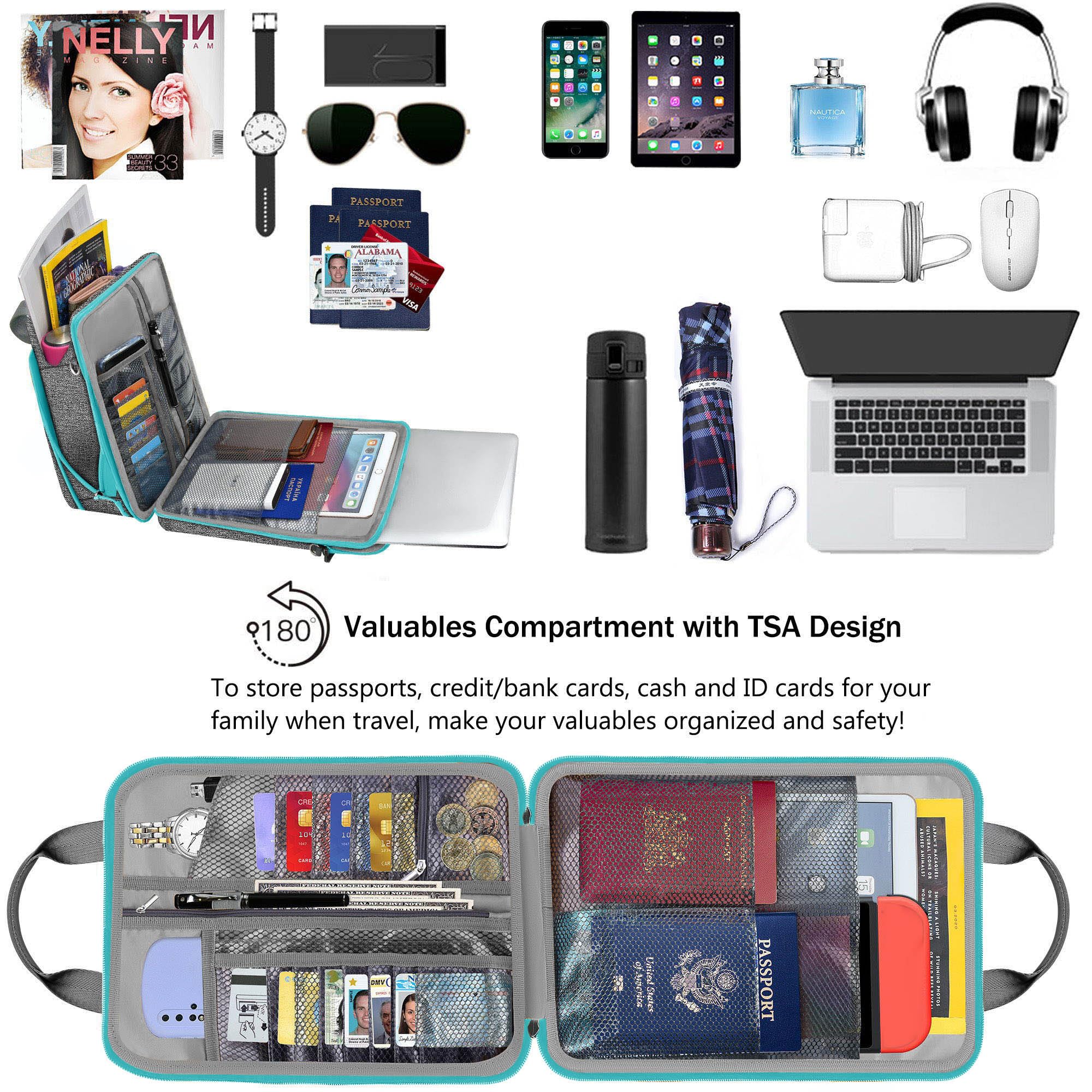 ZINZ Funda delgada y expandible de 12.9 y 13 pulgadas para MacBook Air de 13 pulgadas M4/M3/M2/M1, MacBook Pro de 13 pulgadas M2/M1, iPad Pro de 12.9 pulgadas/13 pulgadas/11 pulgadas, iPad Air de 13