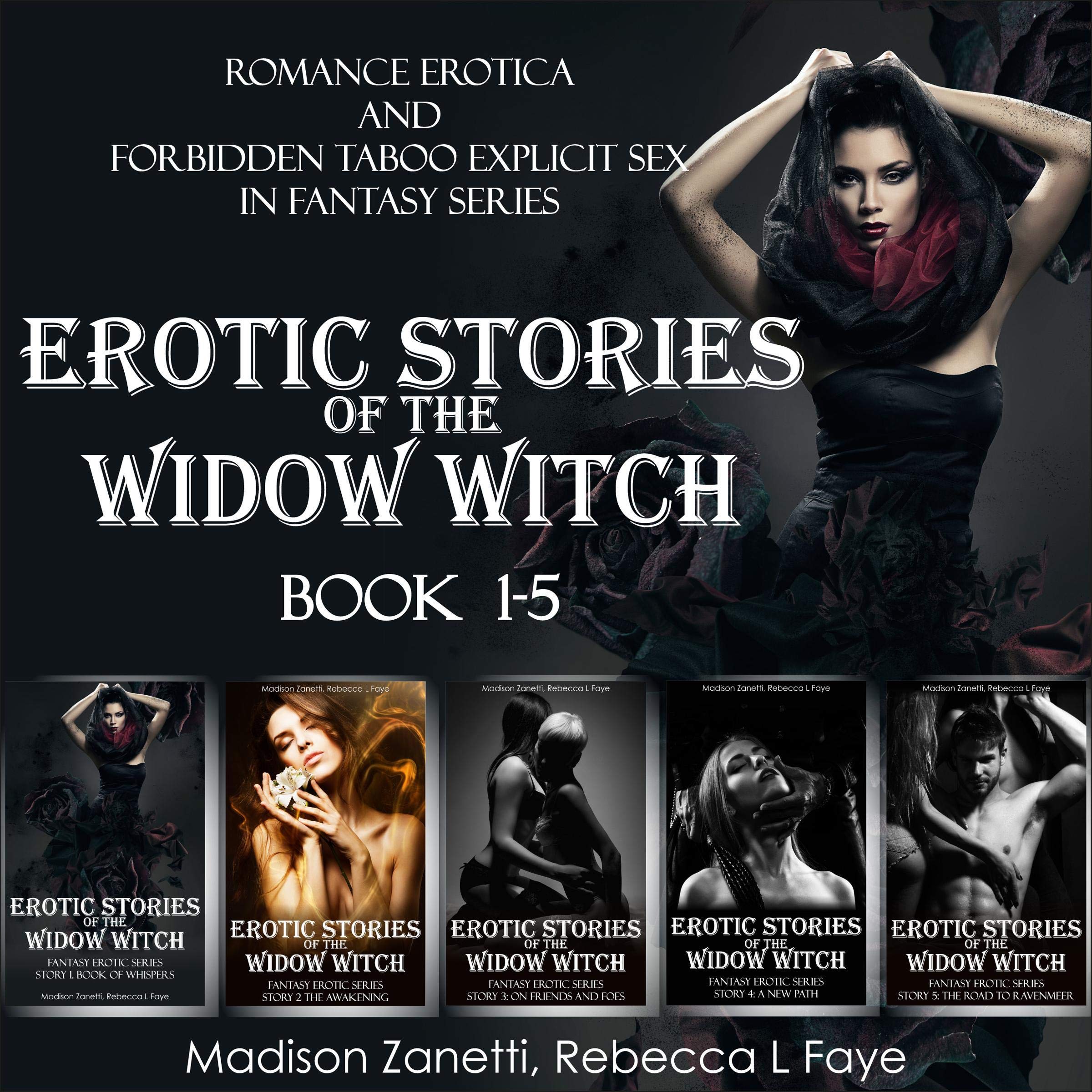 Cover art for Erotic Stories of the Widow Witch - Romance Erotiсa and Forbidden Taboo Explicit Sex in Fantasy Series - Book 1-5