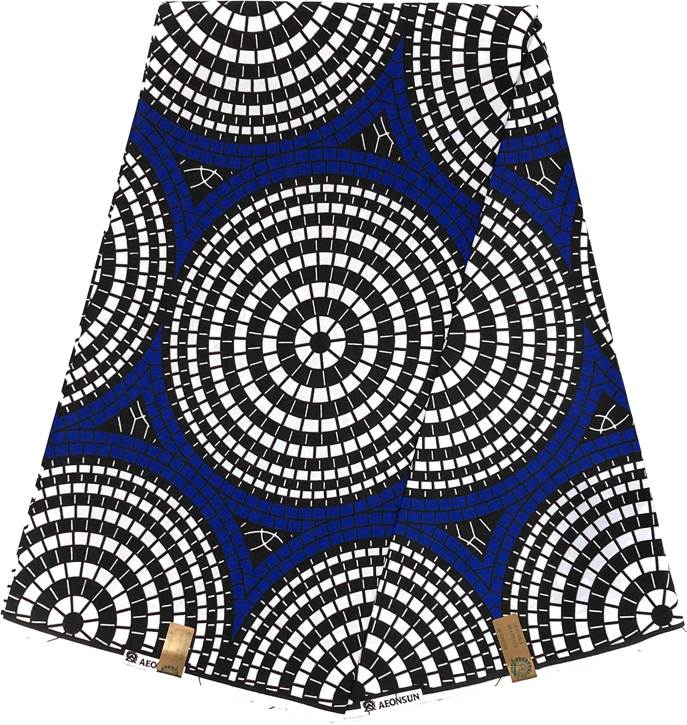 HITARGET African Wax Print 100% pure Cotton Fabric ORIGINAL per 6 YARDS