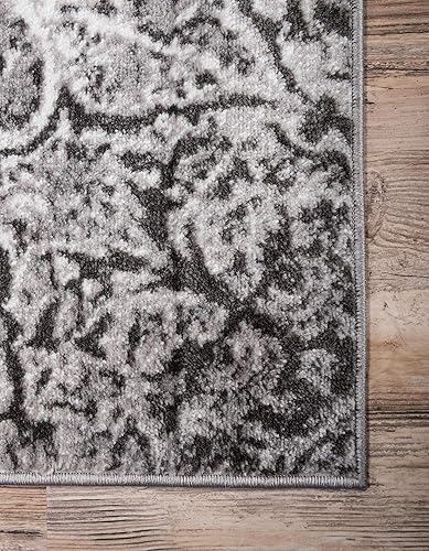 Miniatura 8 de Unique Loom Sofia Collection - Alfombra de área - Grace (7' 1" x 10', gris oscurogris)