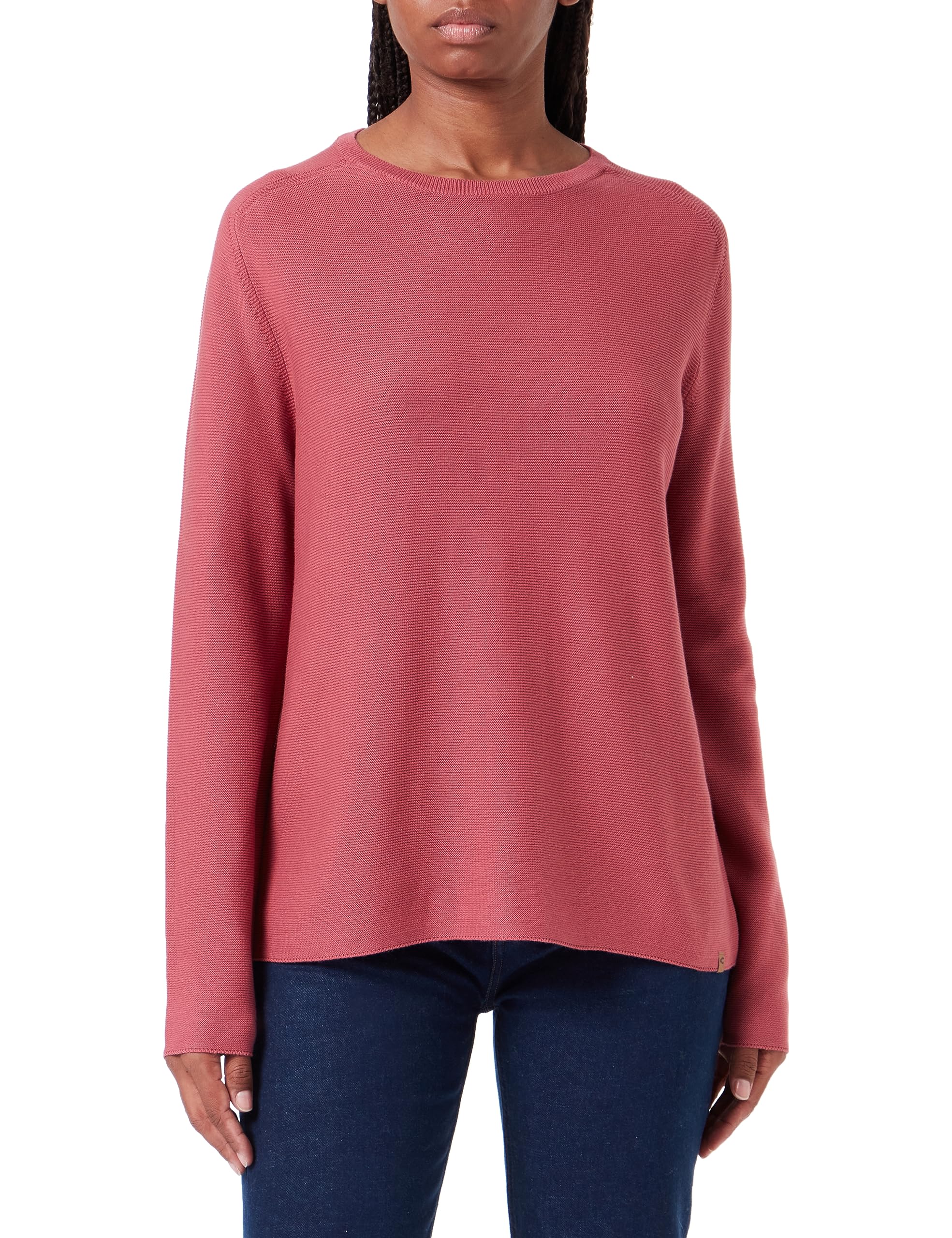 camel active Women's Pure Cotton Knitted Jumper, red-Brown, S
