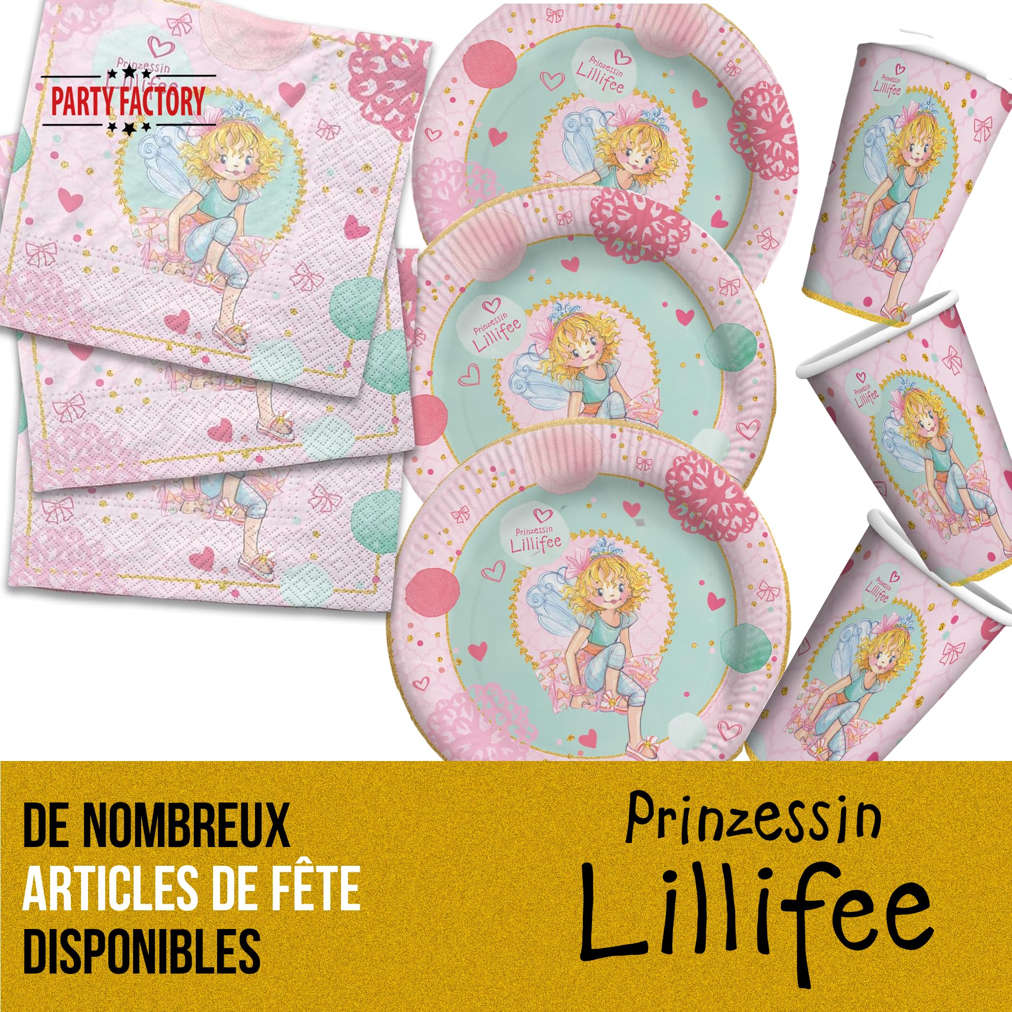 20 Serviettes Papier Disney Princesses 16,5x16,5cm - Pour Fêtes Et Anniversaires