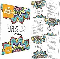 Stress Less Cards - 50 Mindfulness & Meditation Exercises - Self Care Cards That Helps Relieve Stress and Anxiety - The Original Deck