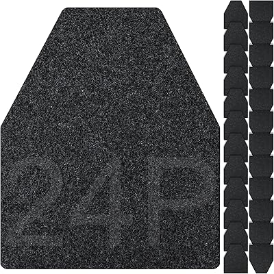 ToLanbbt 24PCS Urinal Mats for Men, Bathroom Non-Slip Urinal Floor Mats Water Absorption Urinal Pads for Mens Room Disposable Commercial Toilet Urine Pads for Men’s Bathroom Restroom, Dark Gray