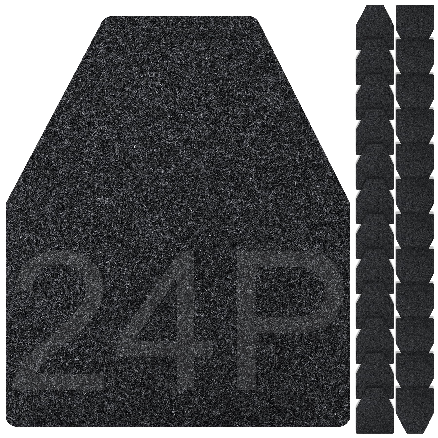 ToLanbbt 24PCS Urinal Mats for Men, Bathroom Non-Slip Urinal Floor Mats Water Absorption Urinal Pads for Mens Room Disposable Commercial Toilet Urine Pads for Men’s Bathroom Restroom, Dark Gray