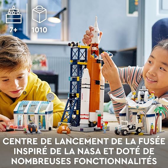 LEGO® City Roket Fırlatma Merkezi 60351 - Çocuklar İçin Yaratıcı Oyuncak Yapım Seti (1010 Parça)