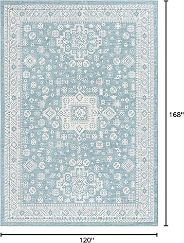 Miniatura 366 de Rugs.com Outdoor Aztec Collection Alfombra – 4 x 6 pies alfombra de tejido plano gris carbón perfecta para salas de estar, grandes comedores, planos