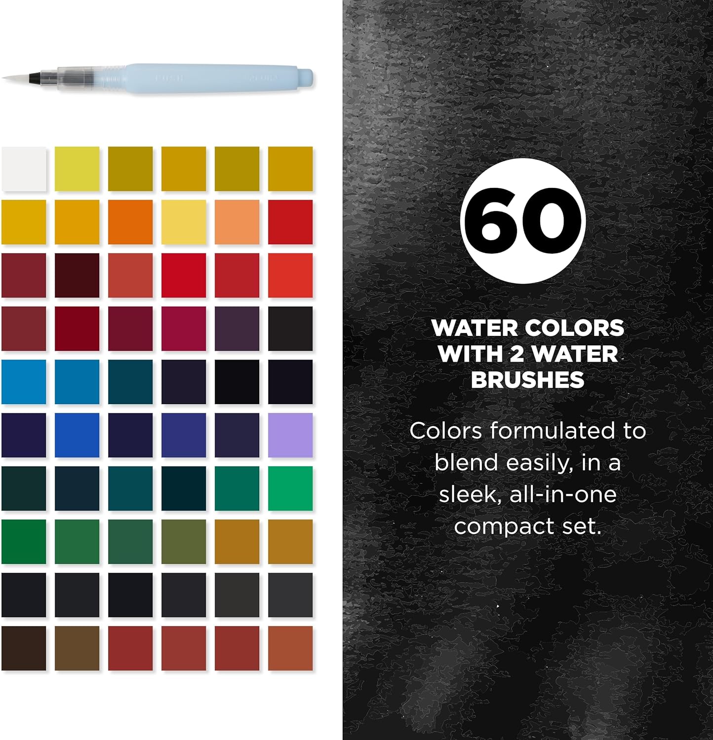 SAKURA Koi Studio Watercolor Set, 60 Colors XNCW-60N