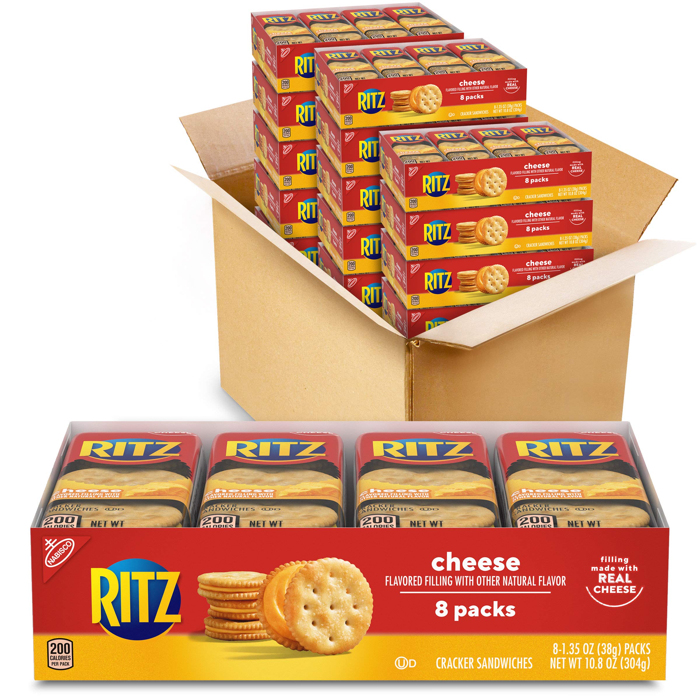 Buy RITZ Cheese Sandwich Crackers, 112 1.38 oz Snack Packs (14 Boxes) Online at desertcartPortugal