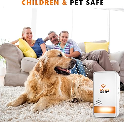 Miniatura 6 de Repelente de plagas ultrasónico enchufable  Defensor electrónico de control de insectos  Paquete de 2 arañas pulgas roedores mosquitos polillas