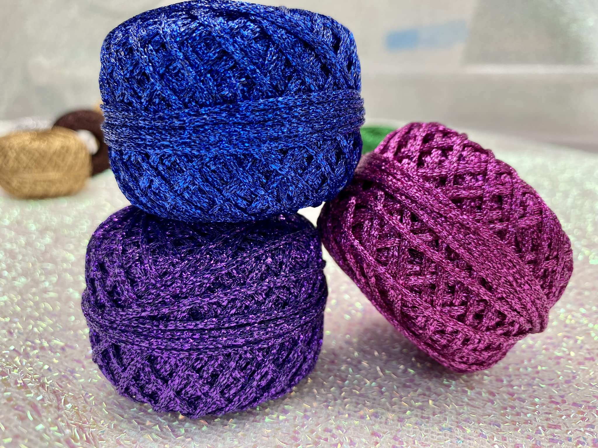 Decorative Braided Metallic Rope Cord String Christmas Presents Glitter Wrap 2mm - Any Length - Sold by The Metre (Pink)