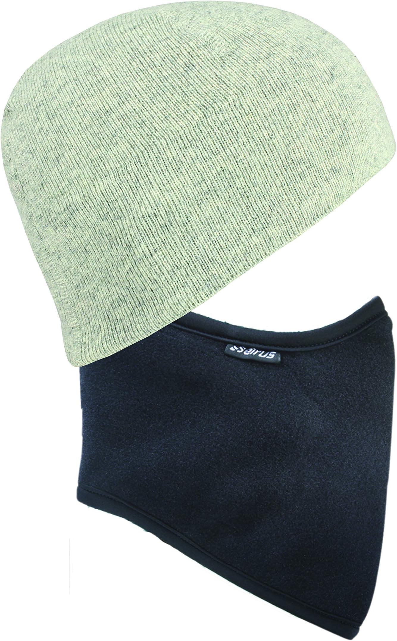 Seirus Innovation Heatwave Steeple Quick Clava Beanie Knit Hat with Pulldown Balaclava