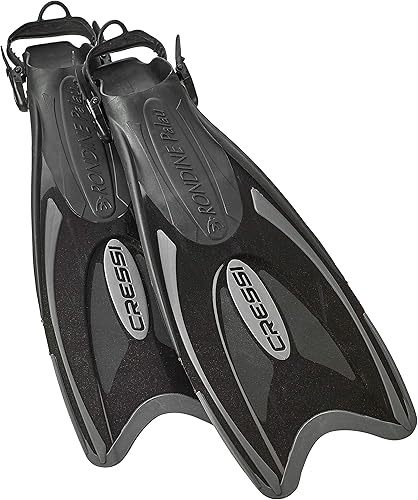 Cressi Aletas ajustables para buceo para toda la familia - Aletas de tacón abierto versátiles de hoja larga Palau Made in Italy Cressi Aletas ajustables para buceo para toda la familia - Aletas de tacón abierto versátiles de hoja larga Palau Made in Italy