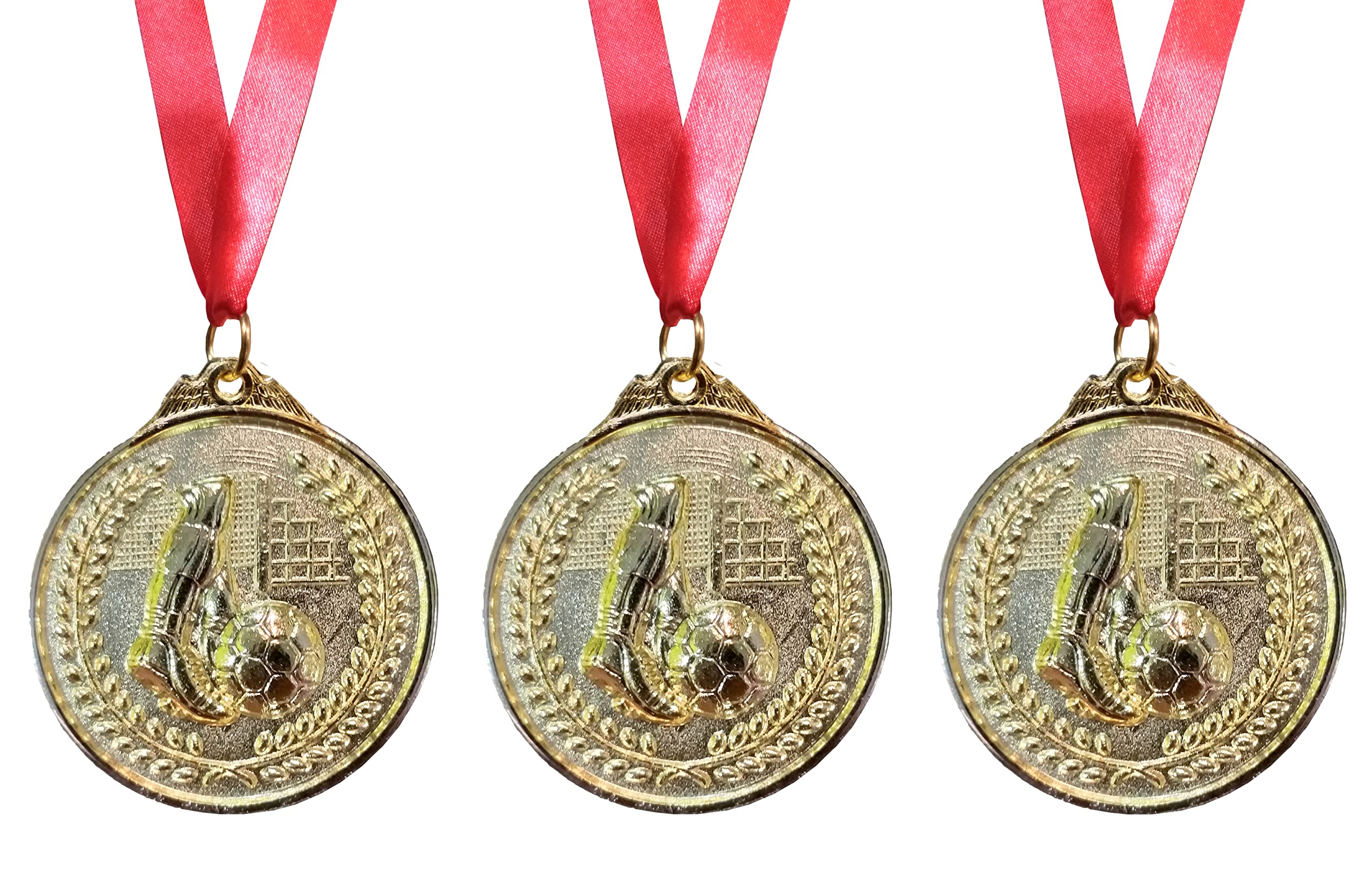 Be Win 3D Designed Football Gold Medal/Football Medal/Functions Medal/Best Football Medal 2.5" in, Thickness 4 MM with Satin Tags (3)-image-35