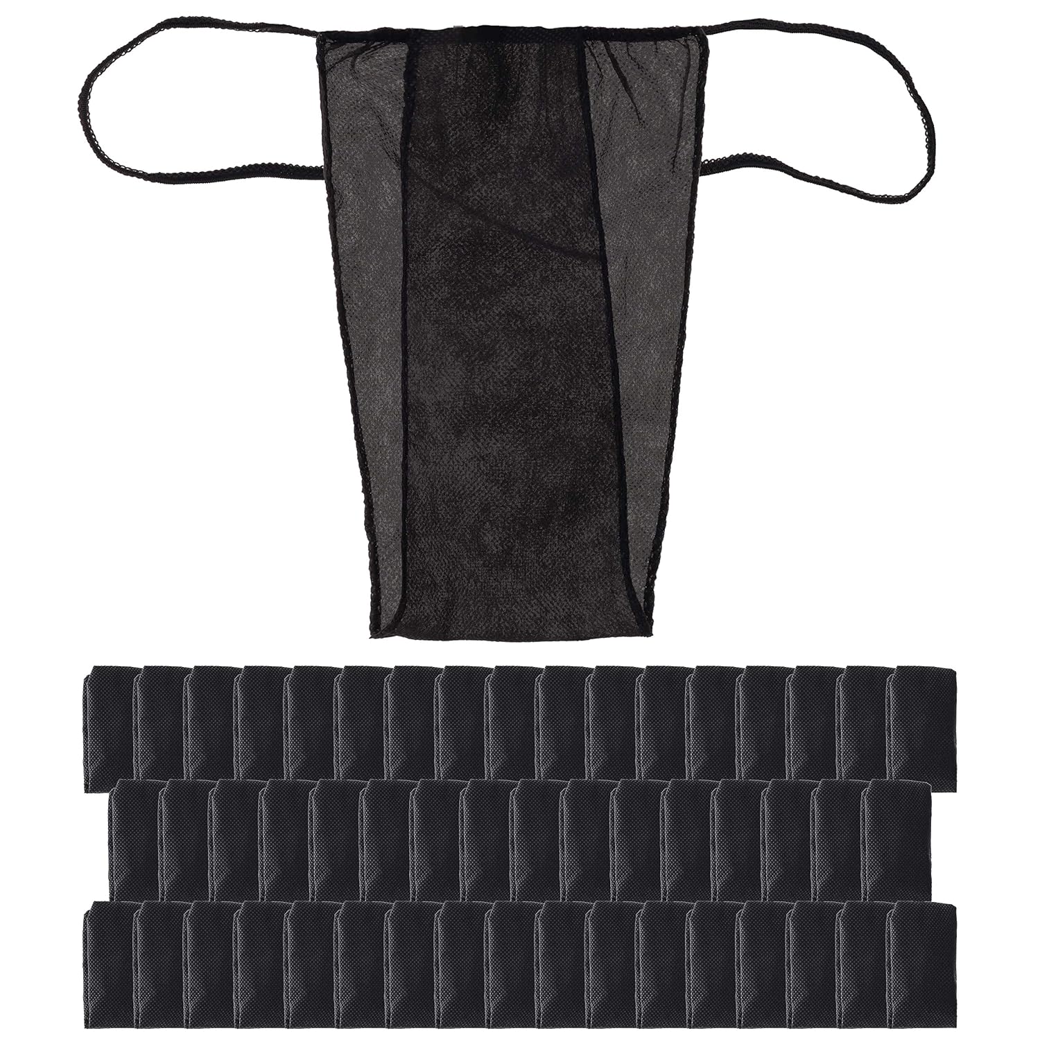 Belloccio Pack of 50 Disposable Thong Panties - Airbrush Spray Tanning, Body Wraps