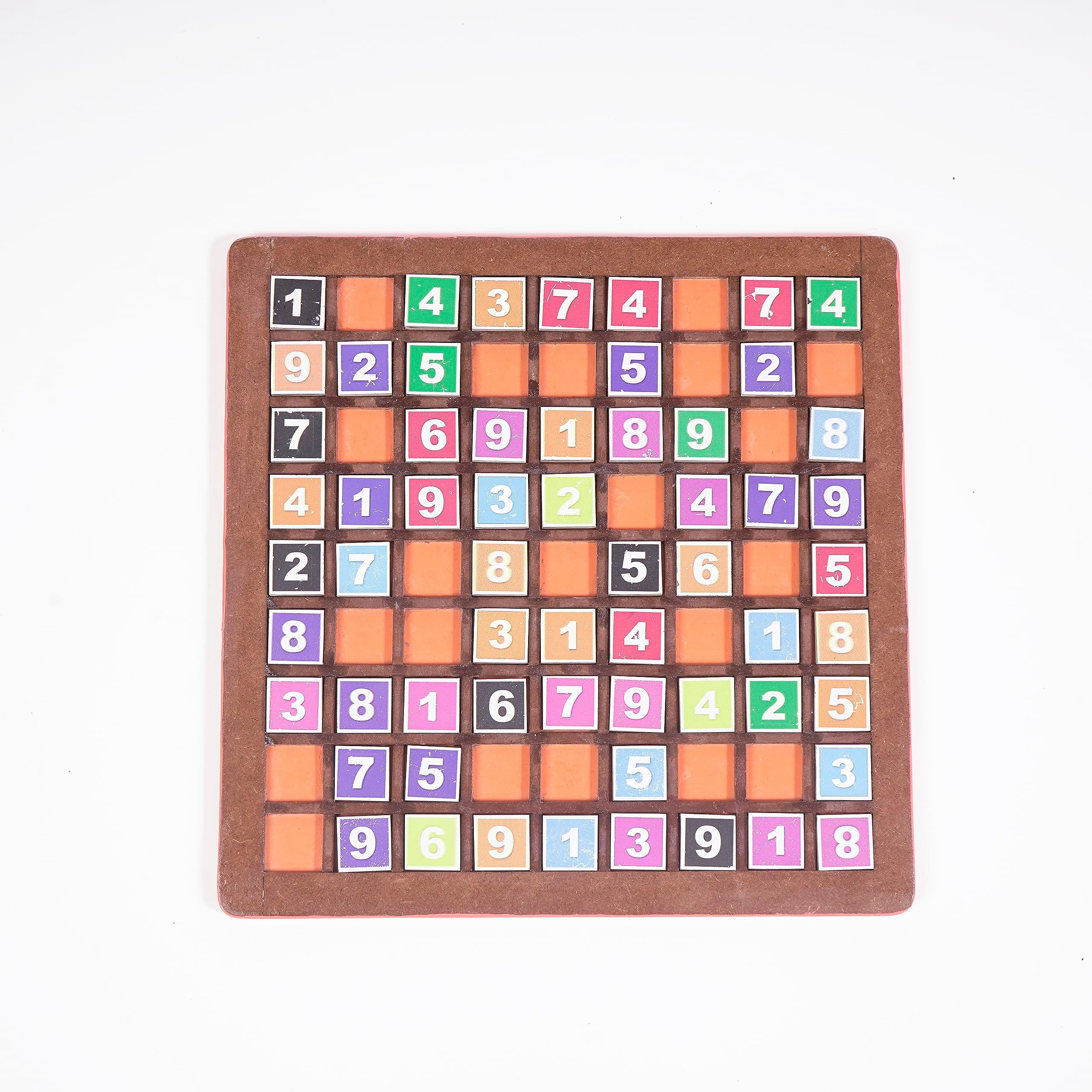 TOYWOOD Wooden TOYWOOD Sudoku | Toys for Children Educational & Learning Toy for Kids, Girls & Boys (Small_Multicolor)