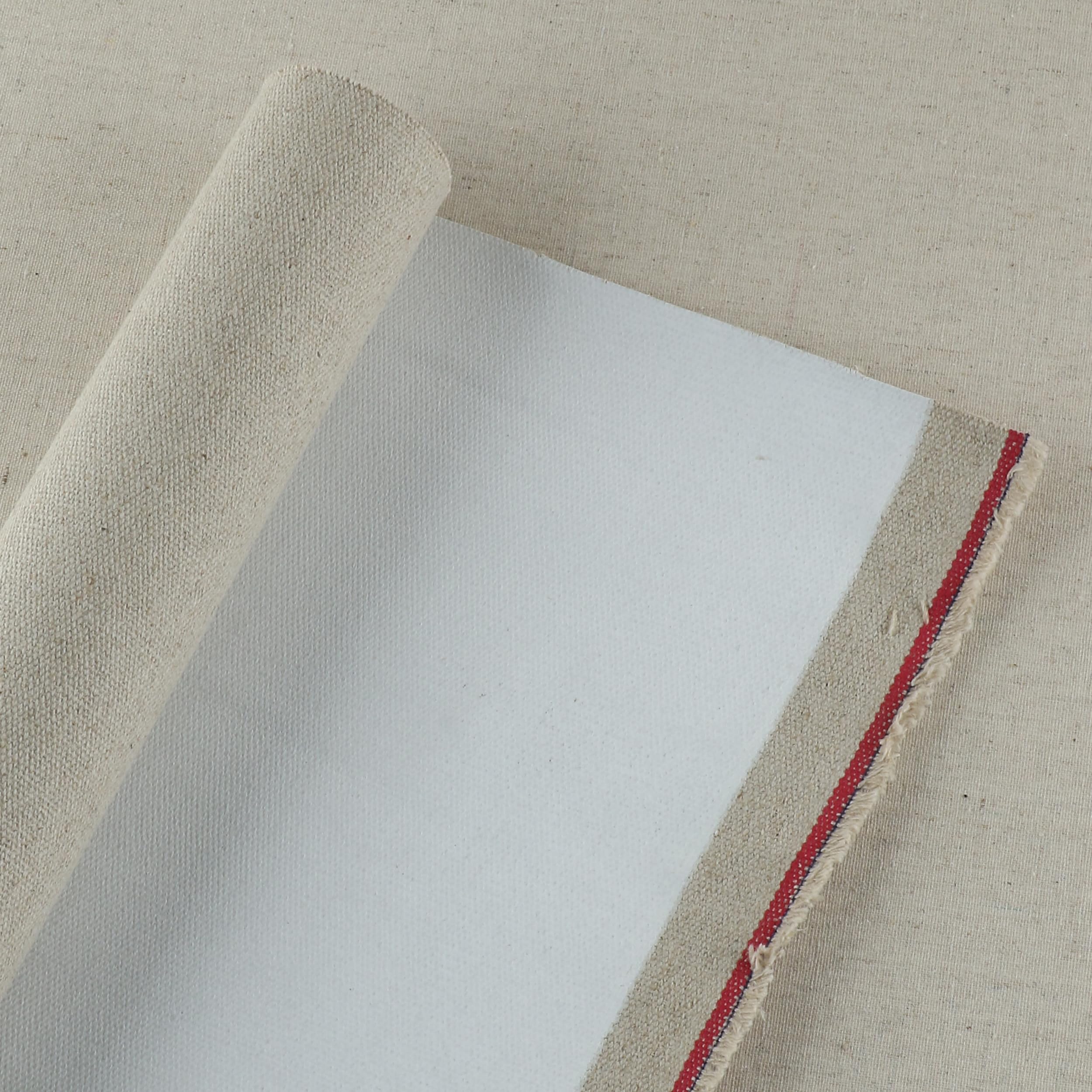 Lienzo sobre rollo de lino de 587 g/m² de lino, 80 cm de ancho, rollo de 3 m