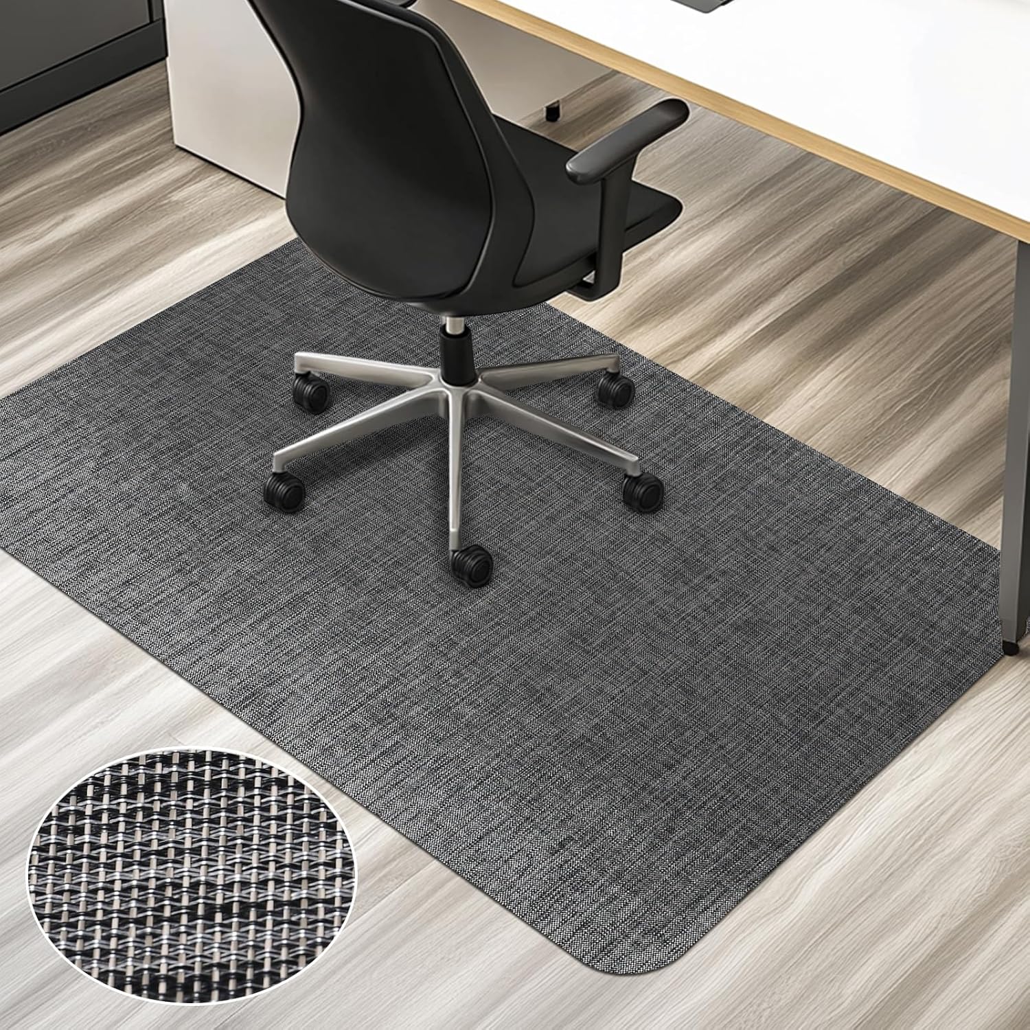 AiBOB Office Chair Mat for Hardwood Floor & Tile Floor, 36" x 48"Heavy Duty Computer&Desk Chair Mat for Rolling Chairs, Hard Floor Protector for Home Office