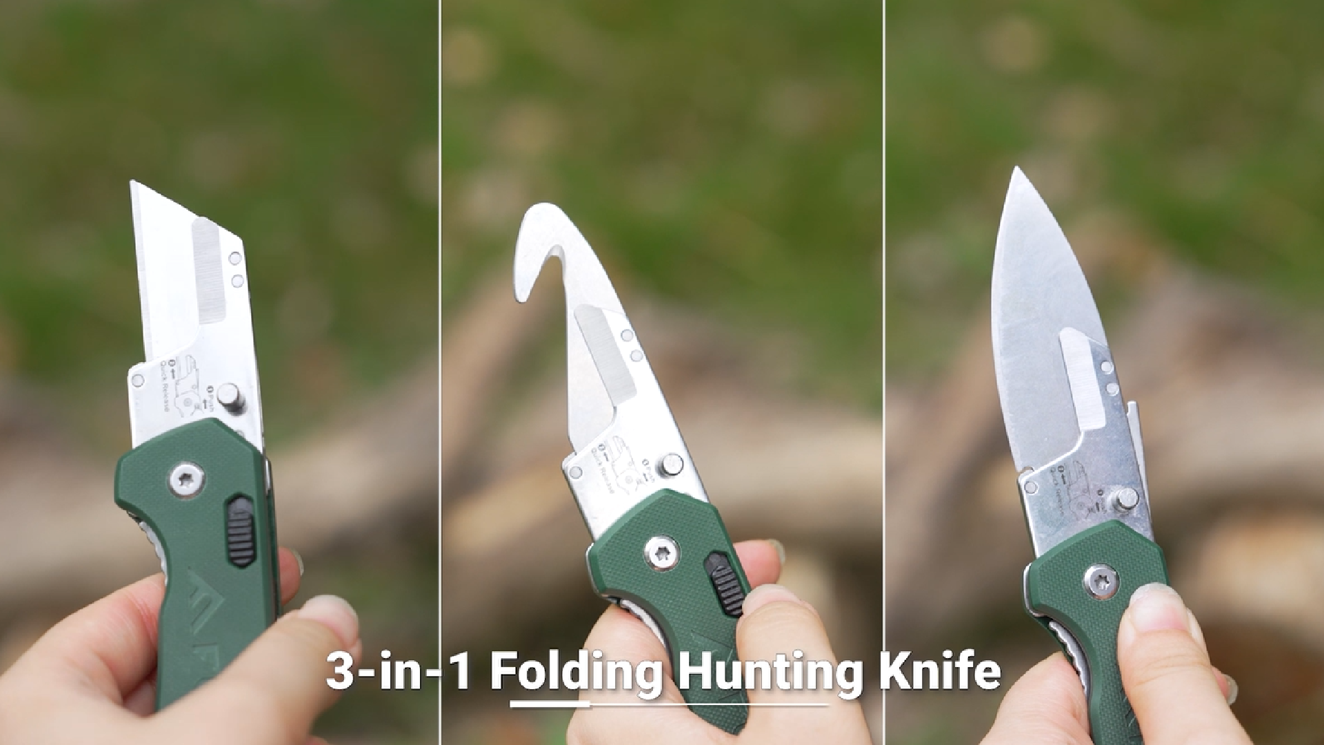 Watch FLISSA 3-in-1 Replaceable Blade Folding Knife on Amazon Live