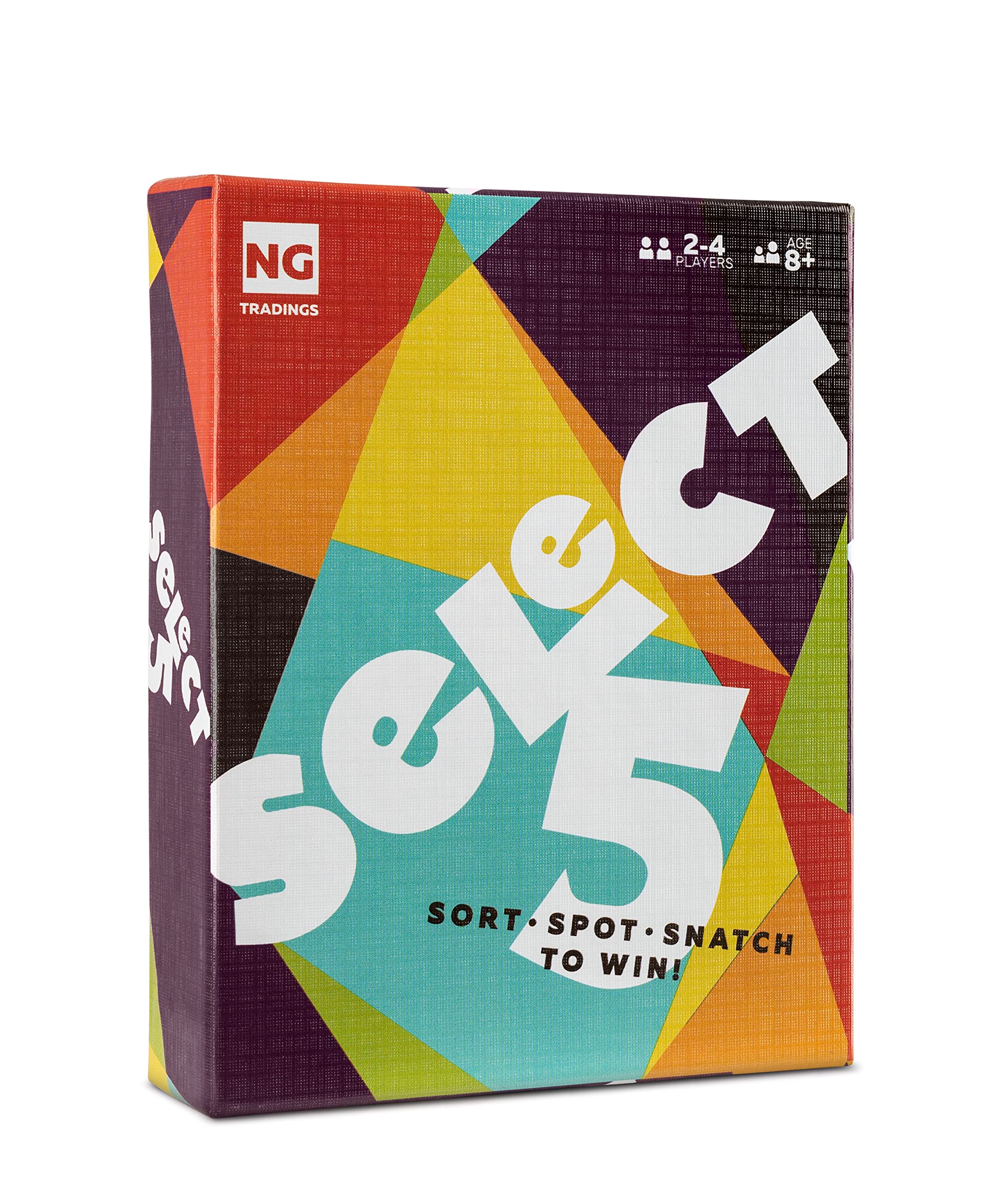 SELECT 5Card Game - The Lightning Fast Game for Kids, Families, and Adults - Perfect for Family Game Night / 2-4 Players
