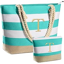 YOOLIFE Beach Bags for Women - Travel Canvas Beach Tote, Pool Waterproof Bag, Travel Essentials, Gifts for Women Birthday