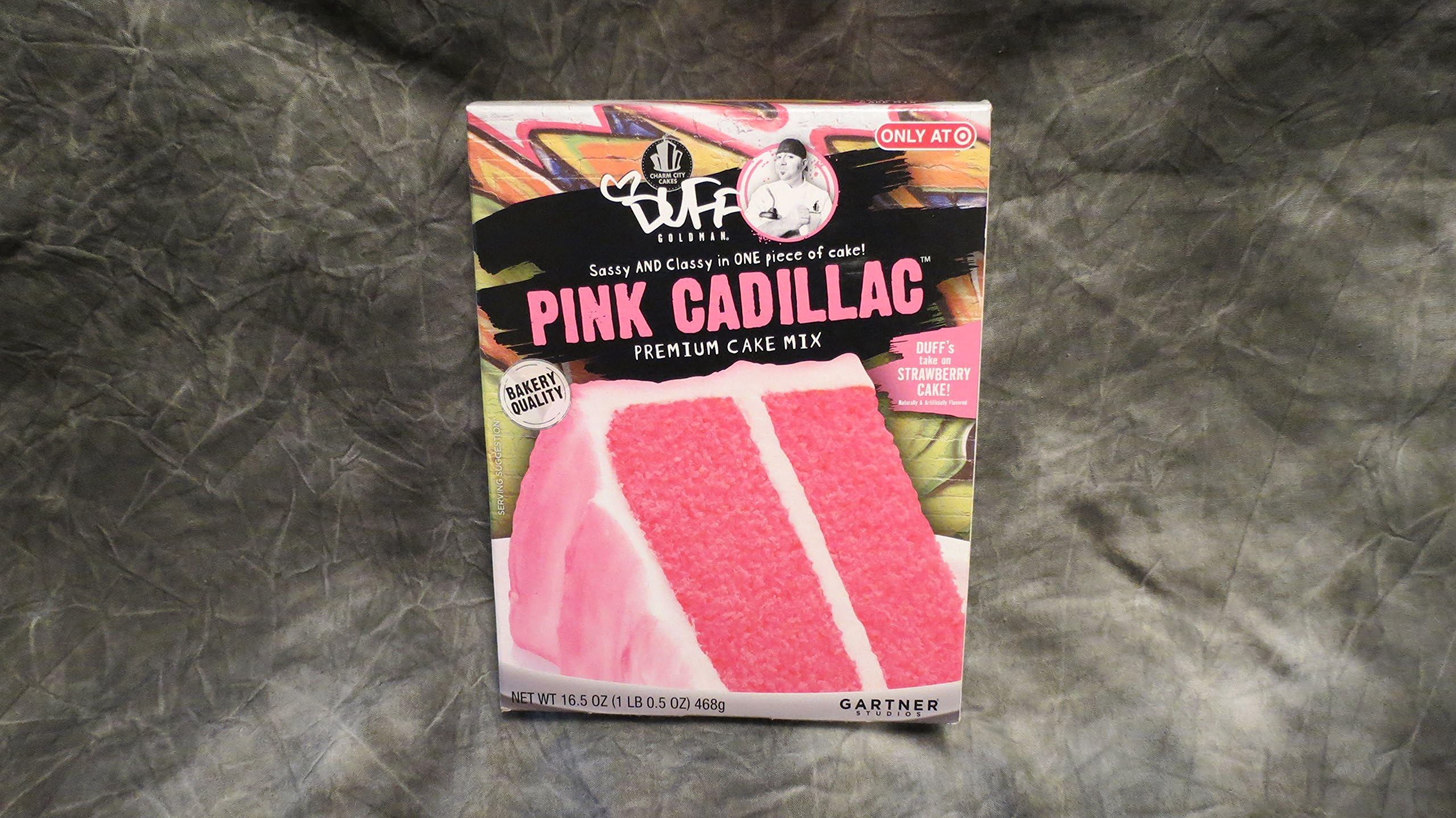 Duff Pink Cadillac Strawberry Premium Cake Mix 16.5oz