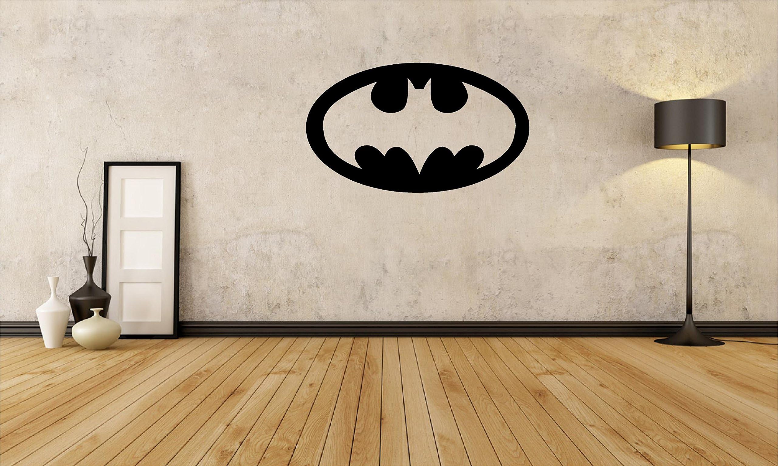 Batman Shield - Large Wall Decal Sticker Home Decor 23" x 14"