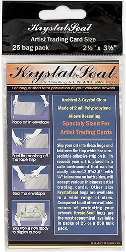 Miniatura 5 de Creative Mark Krystal Seal ATC - Bolsas de plástico de polipropileno para fotos, pinturas, obras de arte y mucho más. Paquete de 250  6 x 8 pulgadas