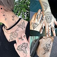 Vista 6 de Tatuajes temporales, diseño de flor 009