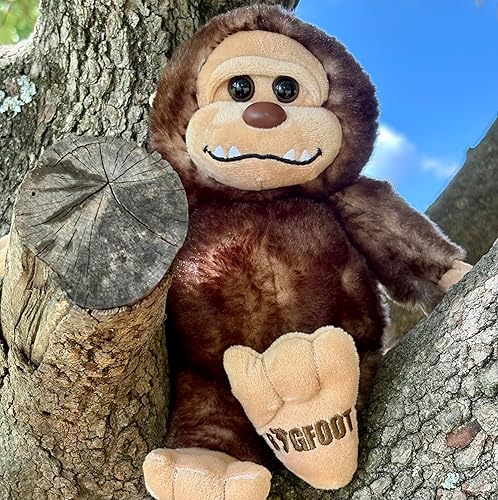 Miniatura 4 de The Petting Zoo Bigfoot - Peluche de animal de peluche, regalos para niños, animales salvajes de la vida silvestre, mono de pie grande, juguete de
