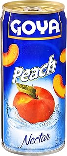 Goya Foods Peach Nectar, 9.6 Fl Oz (Pack of 24)
