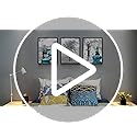 Black Framed Canvas Wall Art for Living Room Wall Decor for Bedroom Blue Abstract Wall Pictures Bathroom Black and White Paintings Office Decoration Modern Home Decor 3 Piece Framed Art Prints
